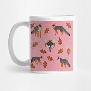 Grey Foxes Pink Mug